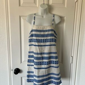 Aerie Blue and White Patterned Mini Dress